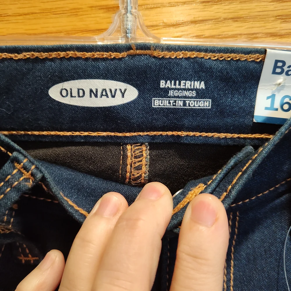 NWT Old Navy Girls Dark Blue Ballerina Jeans, Jeggings, 360 deg Stretch,Skinny